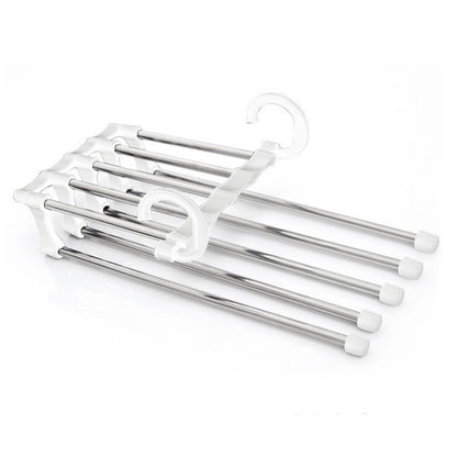 5 In 1 Wardrobe Hanger Multi-functional Clothes Hangers Stainless Steel Magic Wardrobe Clothing Hangers For Clothes Rack