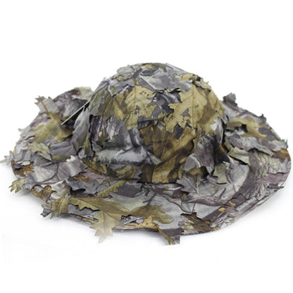 Leaf camouflage sunscreen cap