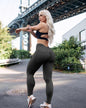 Yoga Pants with  Pockets Fitness Sports Elastic Skinny Pants