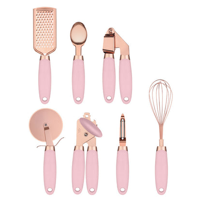 Kitchen Household Peeler Gadget Copper Plating 7 Piece Set