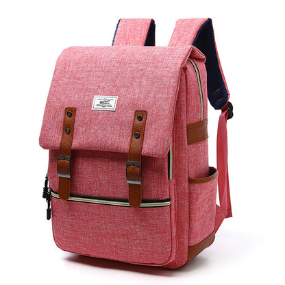 Vintage men women canvas backpacks school bags for laptop backpack with USB charging fashion travel