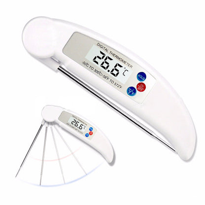 Folding food thermometer