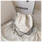 Pleated portable shoulder bag