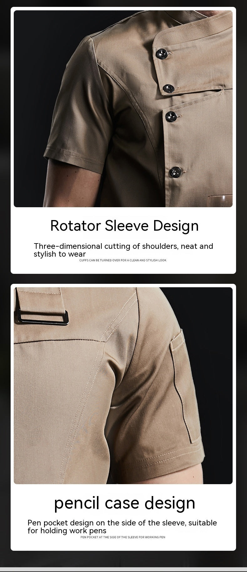 Hotel Chef Overalls Men's Short-sleeved Shirt
