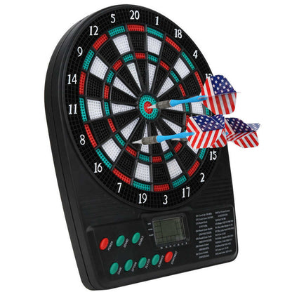 Automatic scoring soft dart board