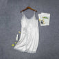 Women's Elastic Satin Nightdress  Lingerie Home Pajamas