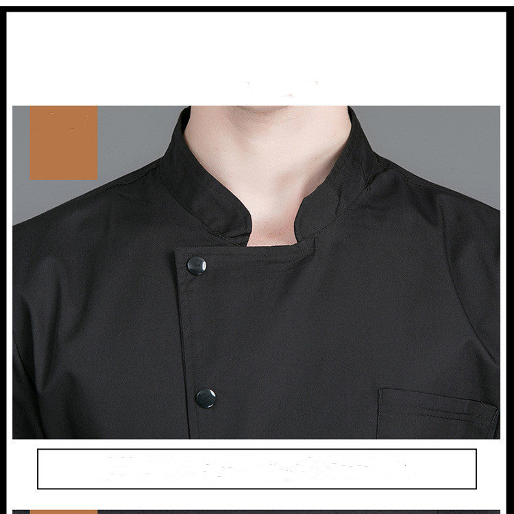 Breathable Hotel Kitchen Middle Sleeve Chef Suit