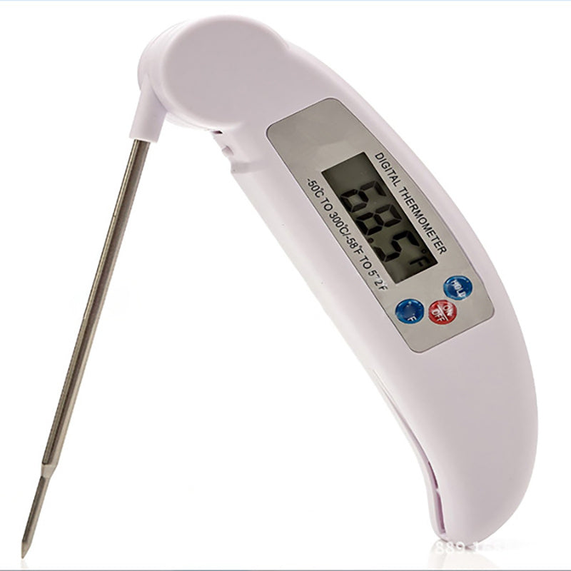 Folding food thermometer