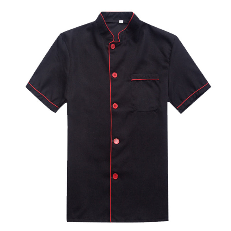 Summer Men's Chef Clothes Short Sleeve