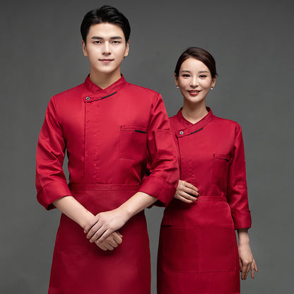Chef Workwear Long Sleeve Suit Chef Uniform