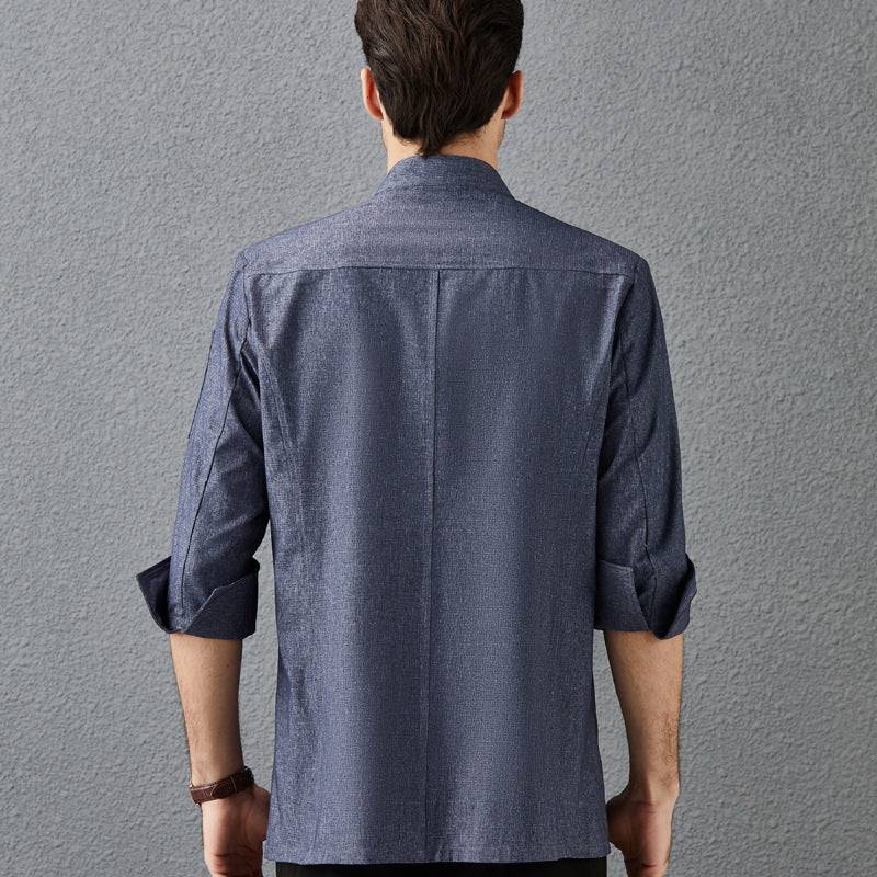 Hotel Chef Overalls Men's Three-quarter Sleeves