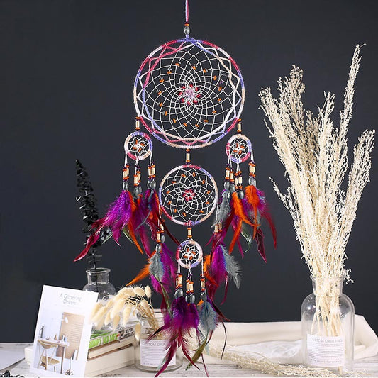 Handmade Feather Dreamcatcher Ornaments