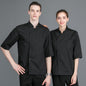 Breathable Hotel Kitchen Middle Sleeve Chef Suit