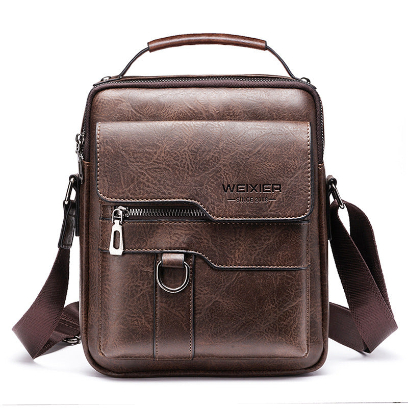 Men's Messenger Bag One Shoulder Retro Business Backpack