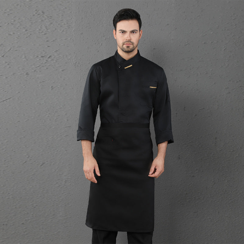 Chef Clothes Long Sleeved Catering Kitchen Coverall