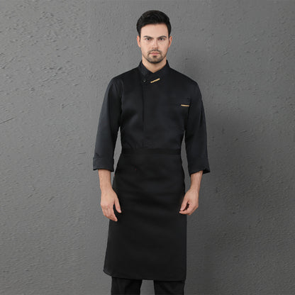Chef Clothes Long Sleeved Catering Kitchen Coverall