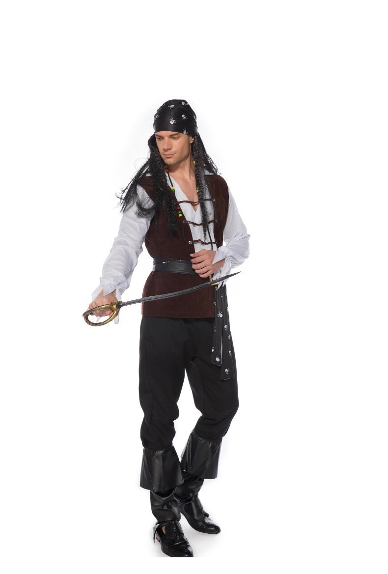 Men's Cosplay Clothes Halloween Pirates Of The Caribbean Clothing