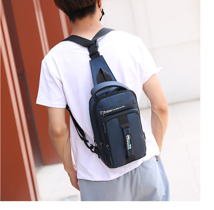 Men's outdoor waterproof diagonal bag