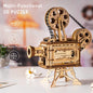 ROKR 3D Wooden Puzzles Vitascope Mechanical Building Kits Movie Projector Toys