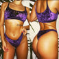 Two Piece Swimsuit Bikini Velvet Suit