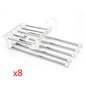 5 In 1 Wardrobe Hanger Multi-functional Clothes Hangers Stainless Steel Magic Wardrobe Clothing Hangers For Clothes Rack