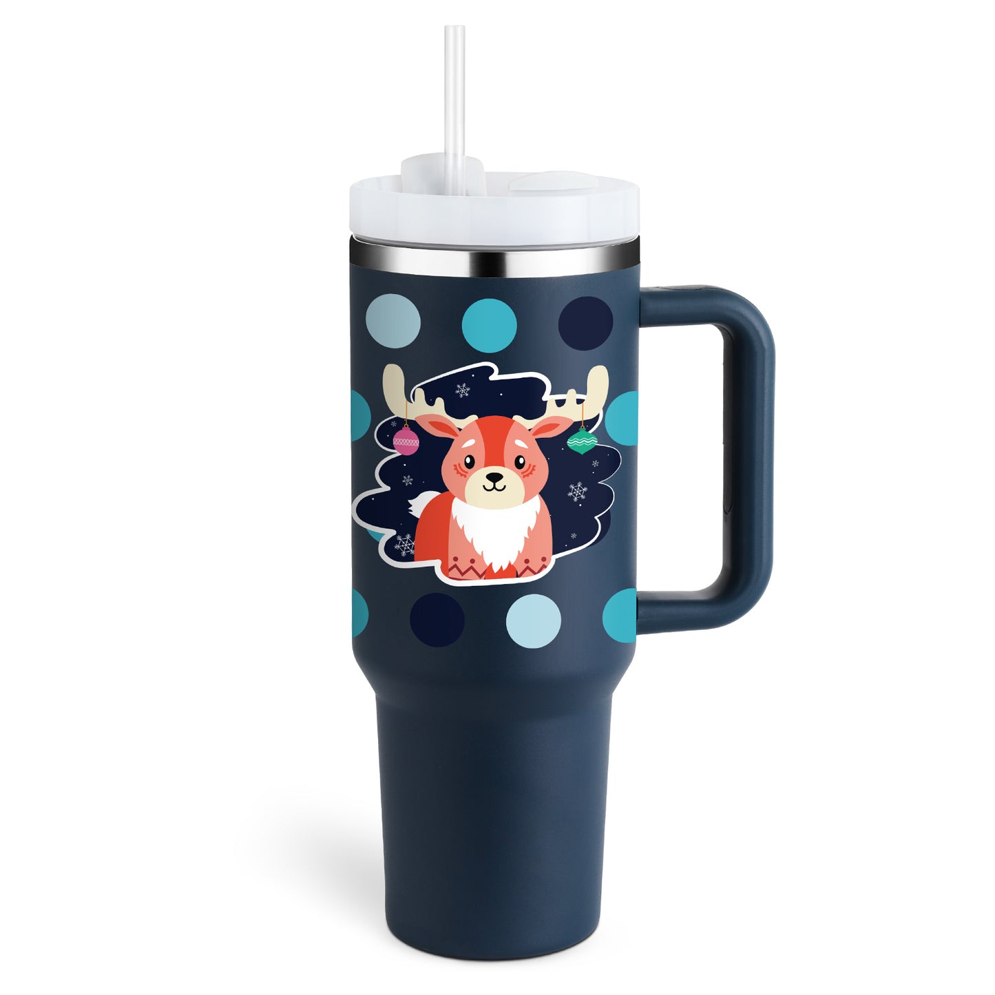 40 Oz Tumbler With Handle Straw Insulated, Stainless Steel Spill Proof Vacuum Coffee Cup Tumbler With Lid Tapered Mug Gifts Suitable For Car Gym Office Travel