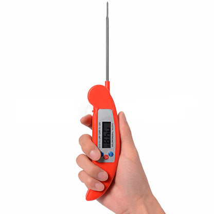 Folding food thermometer