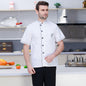 Hotel Chef Uniform Short-sleeved Overalls Restaurant
