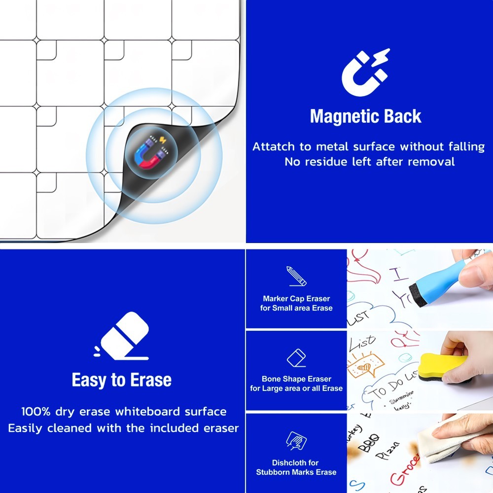 Magnetic Refrigerator Message Board Calendars