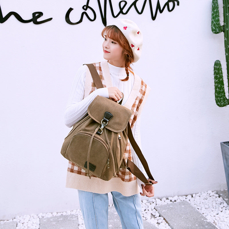 The New Retro Tide girls, outdoor rucksack, schoolbag, fashionable shoulder bag
