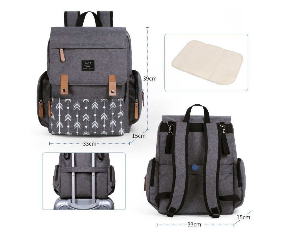 Diaper Bag Mother Large Capacity Travel Nappy Backpacks with Baby Nursing Bags