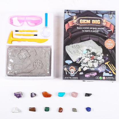 Gem Dig Kit Dig Up 17 Gems Science & Educational Toys Makes Great Kids Activities