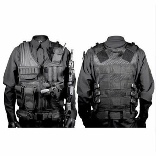 Equipped with tactical vest