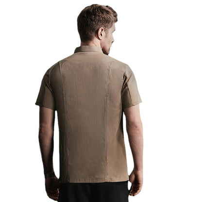 Hotel Chef Overalls Men's Short-sleeved Shirt