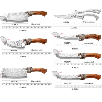 7-piece Set Of Plastic Handle Scissors