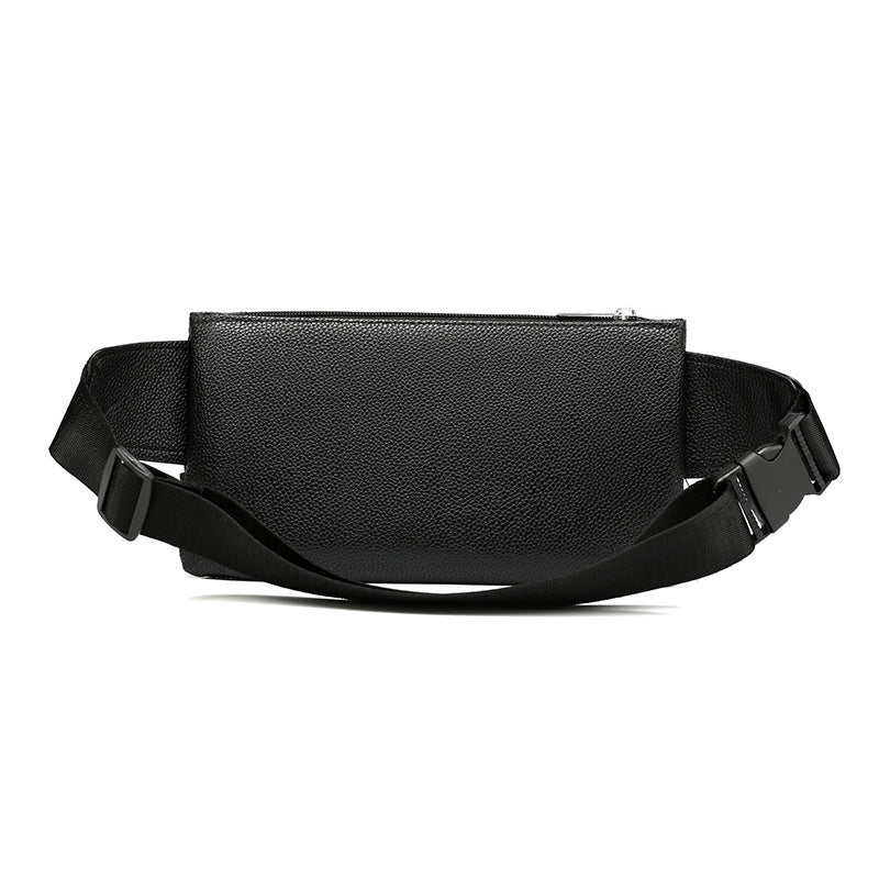 Men's Belt Bag Classic Solid Color Waist Bag Outdoor Leisure Travel Fanny Pack Purse