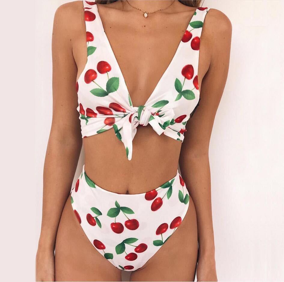 Bikini knotted swimsuit Cute Beachwear