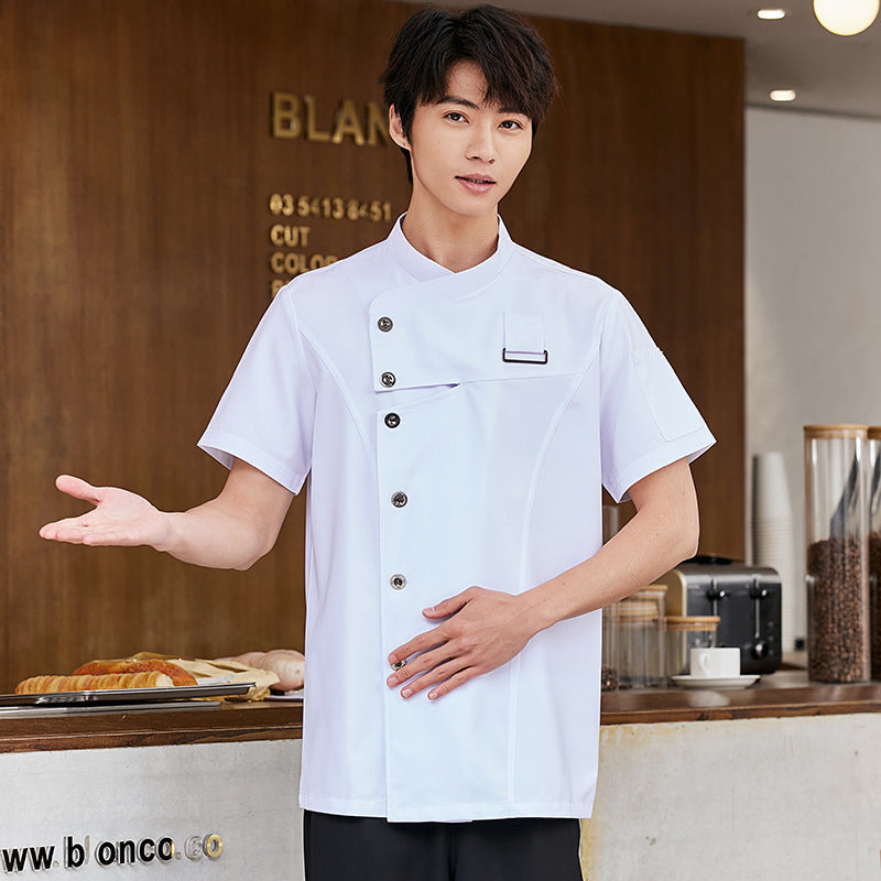 Hotel Chef Overalls Men's Short-sleeved Shirt