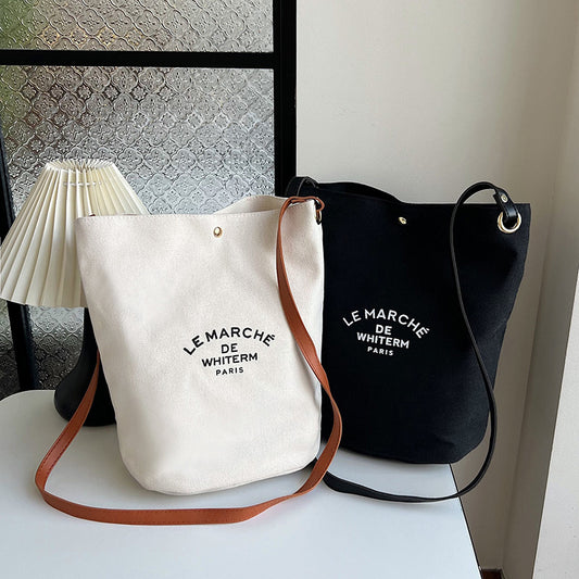 Canvas Minimalism Shoulder Messenger Bag Personality Printed