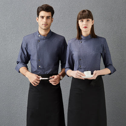 Hotel Chef Overalls Men's Three-quarter Sleeves