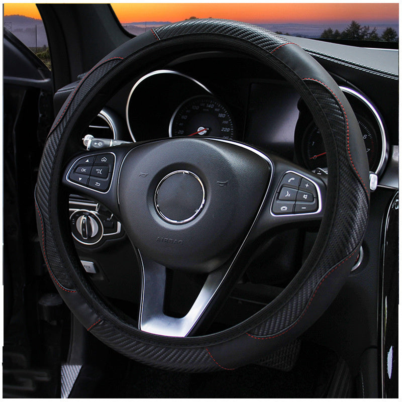 Car Steering Wheel Cover Carbon Fiber Sports Model