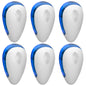 6 Pack Ultrasonic Pest Repeller Indoor Plug In Bug Repellent Mosquito Spider Ant Roaches Mice Control For Bedroom Garage Warehouse Office