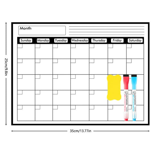 Magnetic Refrigerator Message Board Calendars