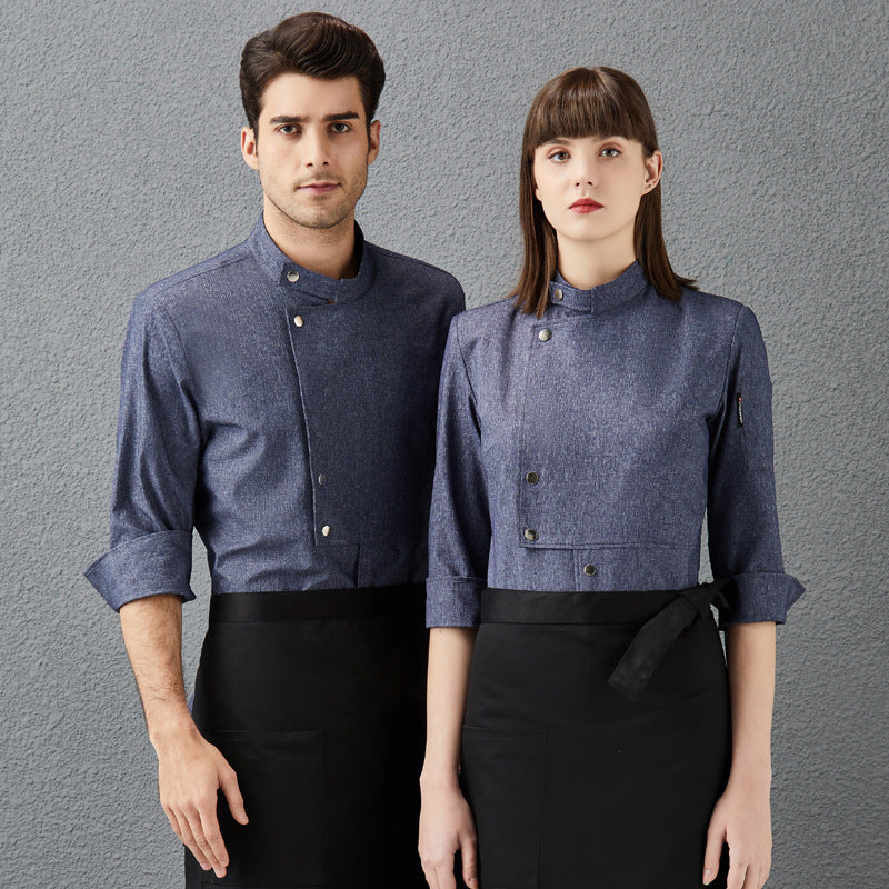 Hotel Chef Overalls Men's Three-quarter Sleeves