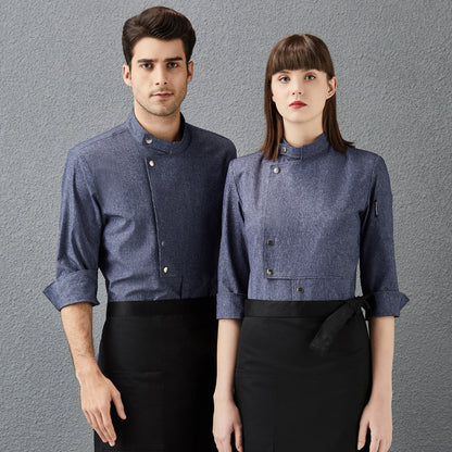 Hotel Chef Overalls Men's Three-quarter Sleeves