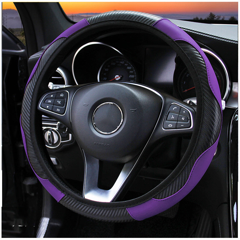Car Steering Wheel Cover Carbon Fiber Sports Model