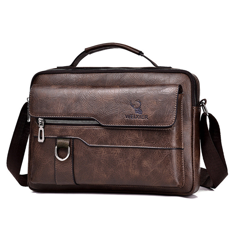 Men's Messenger Bag One Shoulder Retro Business Backpack