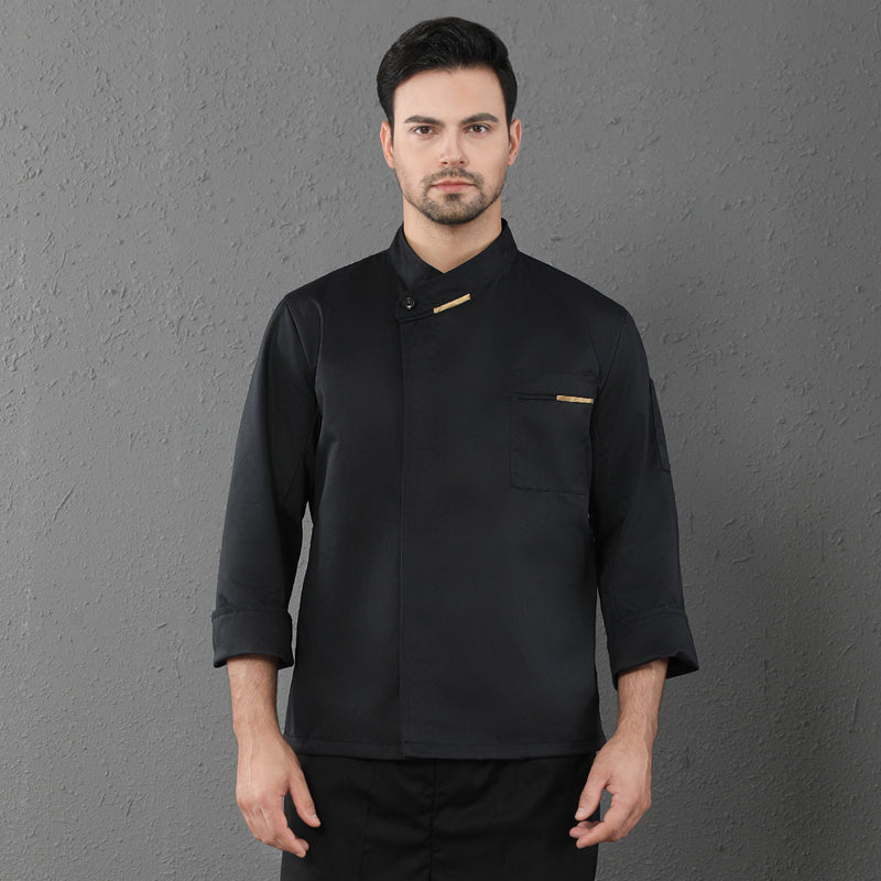 Chef Clothes Long Sleeved Catering Kitchen Coverall