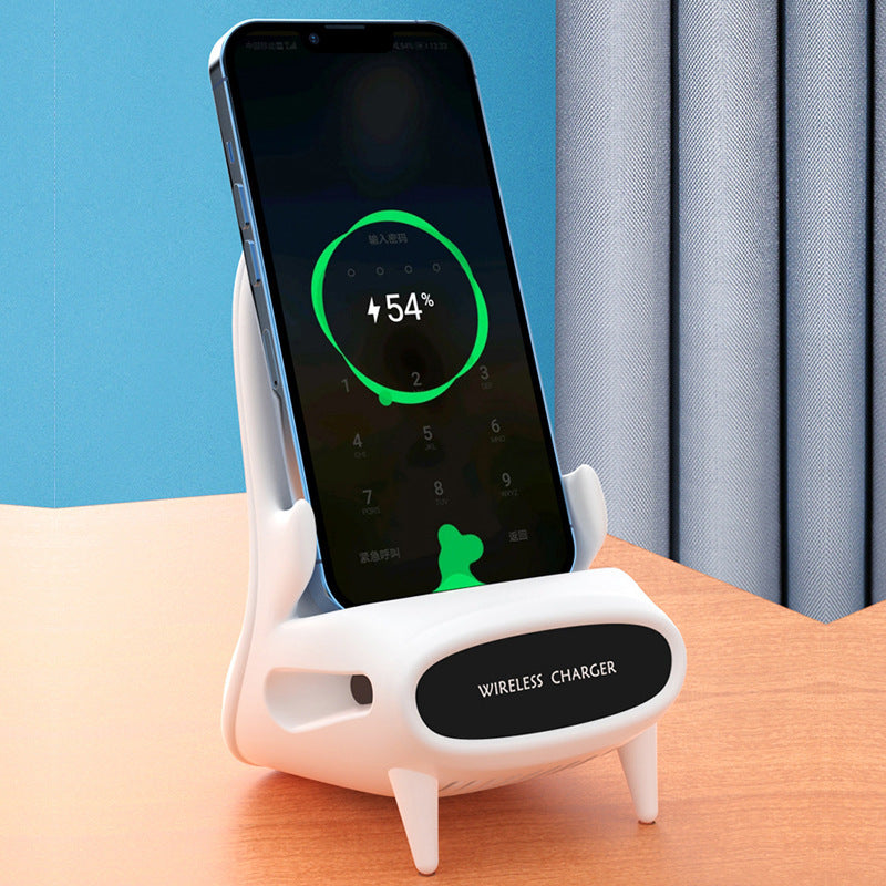 Portable Mini Chair Charger Desk Mobile Phone Holder Wireless 10W Fast Charge Special Gift