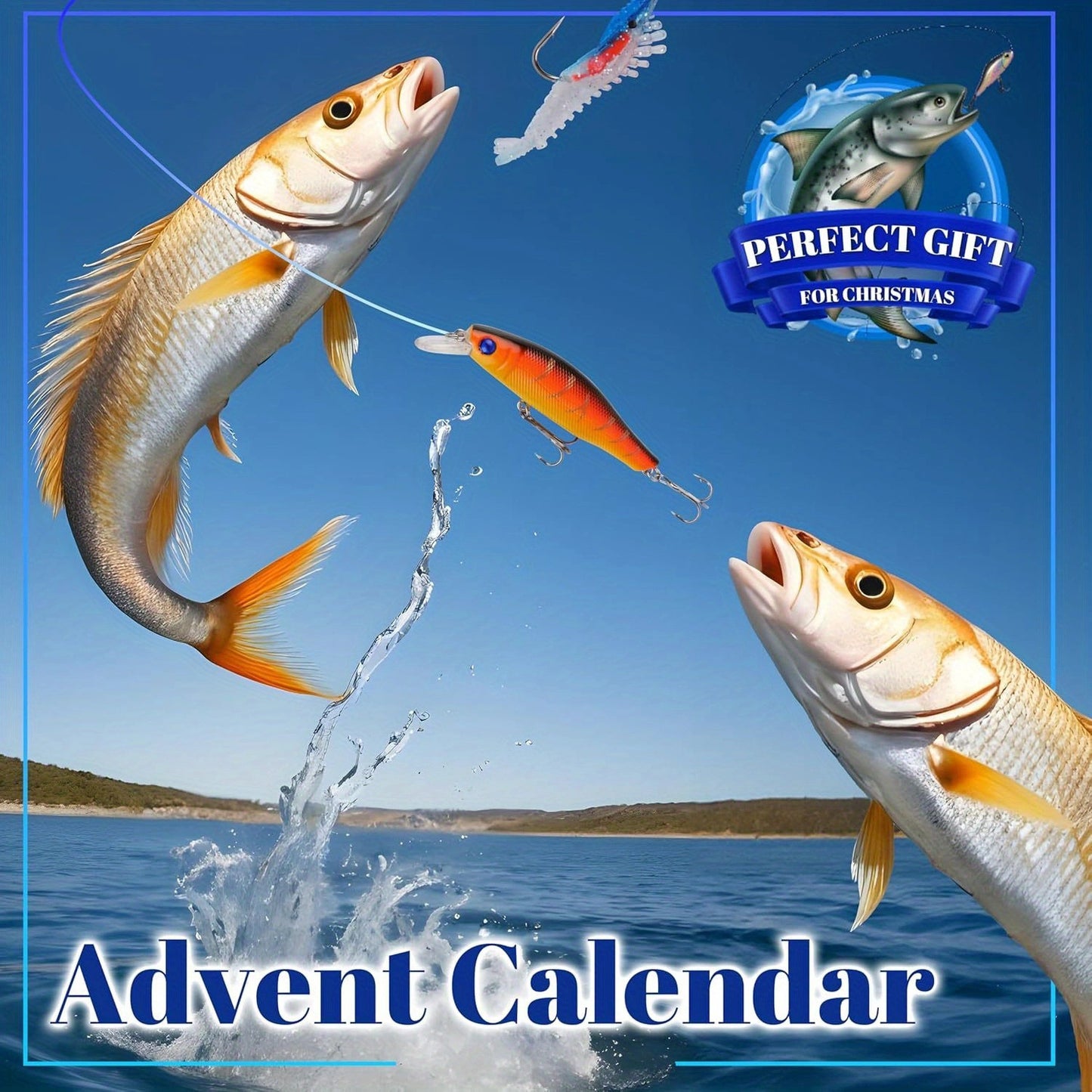 Fishing Lure Suit Advent Calendar Blind Box Fishing Lovers Christmas Gift